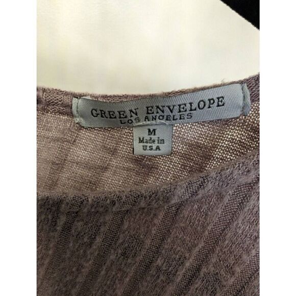 Green Envelope Mauve Sweater Casual Top Stretch  Women's Size Medium - Picture 3 of 4